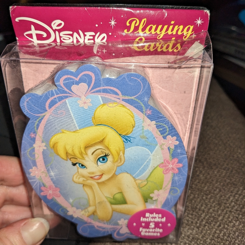 Disney Princess Tinker Bell Shaped Playing Cards